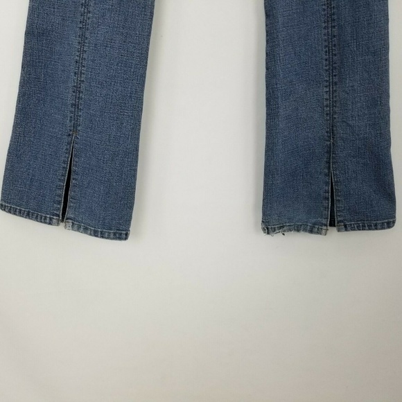 Flare Denim Jeans Hippie Zip Front - Picture 7 of 8